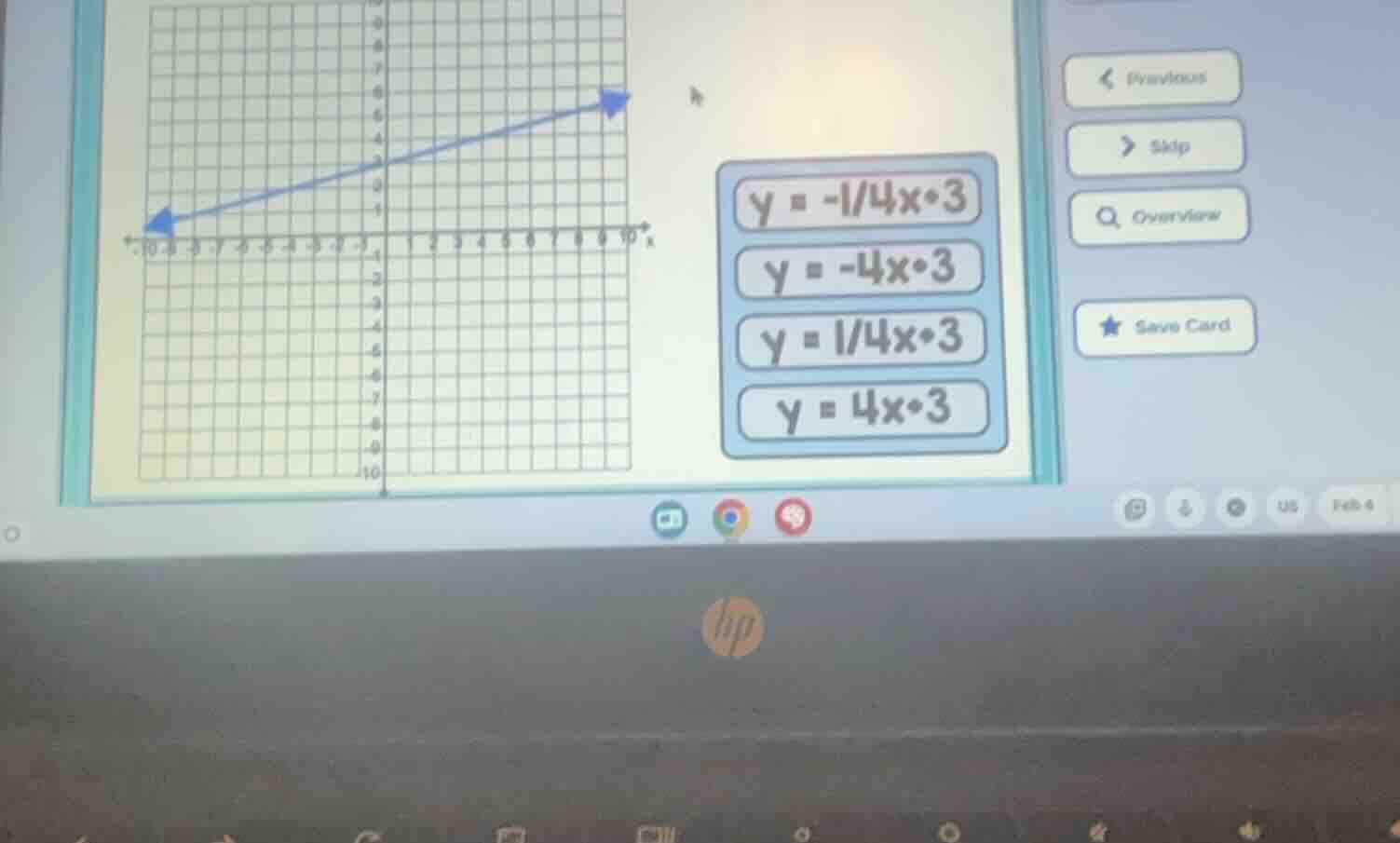 there is a coordinate grid with a line graph. on the right, there are f…