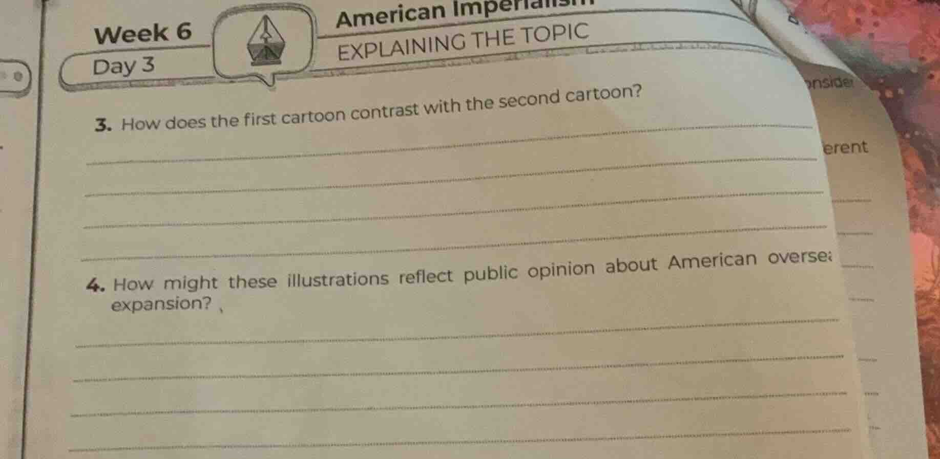 week 6 day 3 american imperialism explaining the topic 3. how does the …