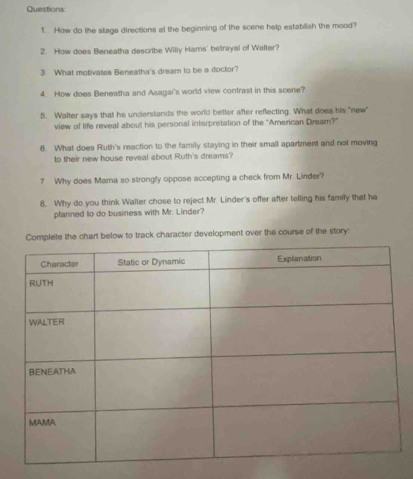 questions: 1. how do the stage directions at the beginning of the scene…