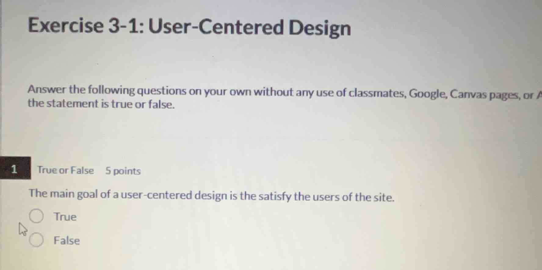 exercise 3-1: user-centered design answer the following questions on yo…