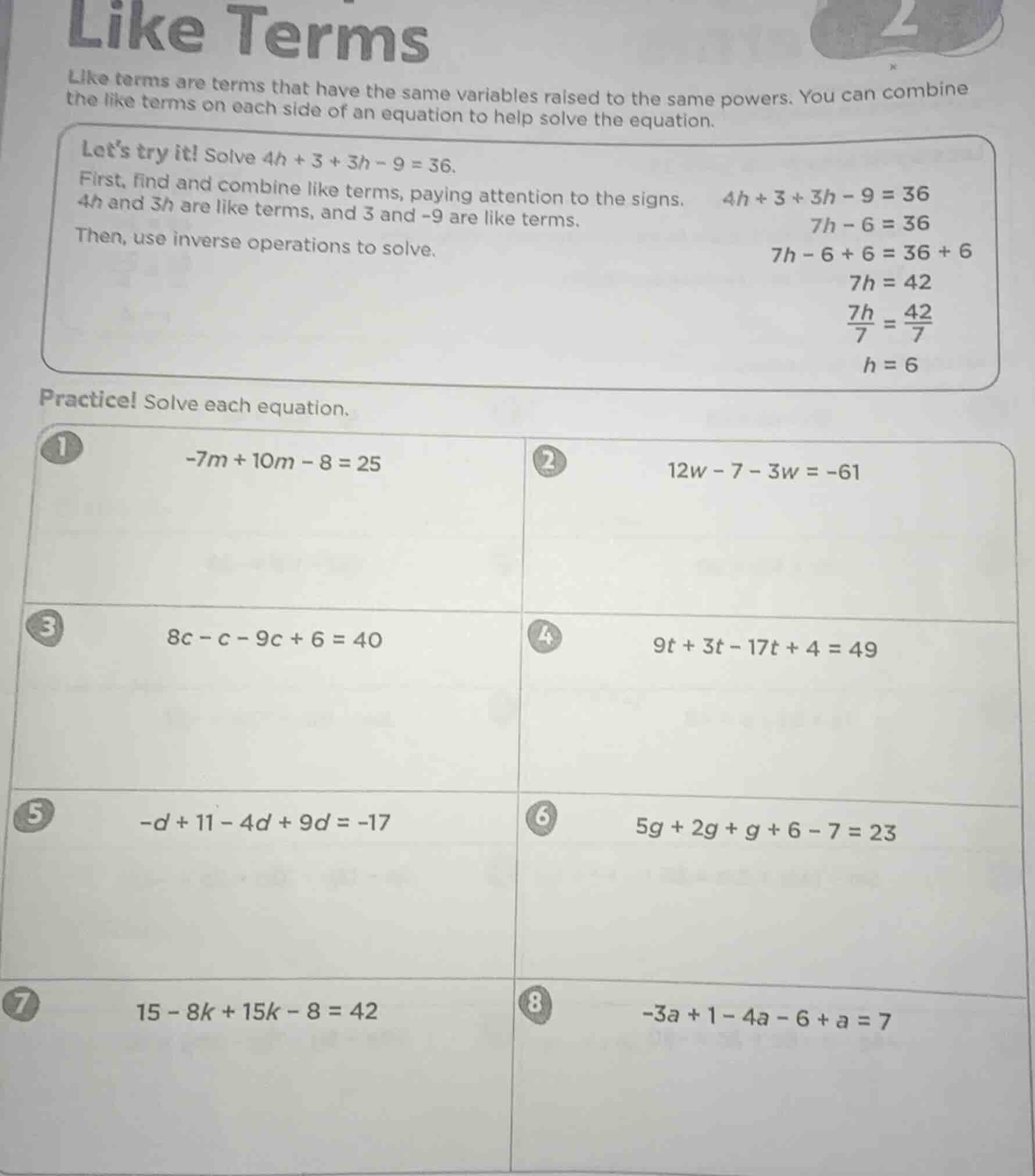 like terms like terms are terms that have the same variables raised to …