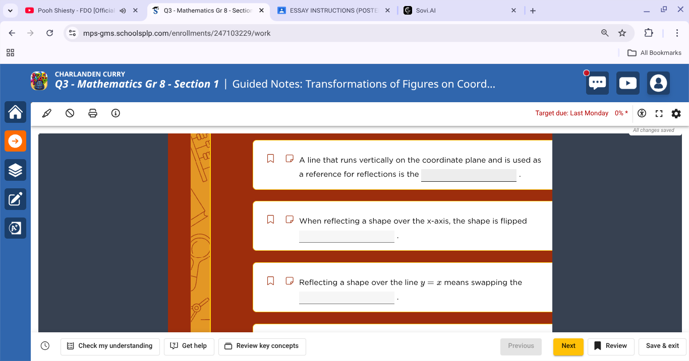 a line that runs vertically on the coordinate plane and is used as a re…