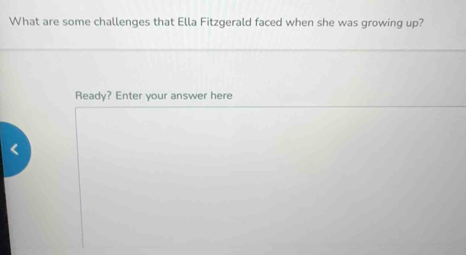 what are some challenges that ella fitzgerald faced when she was growin…
