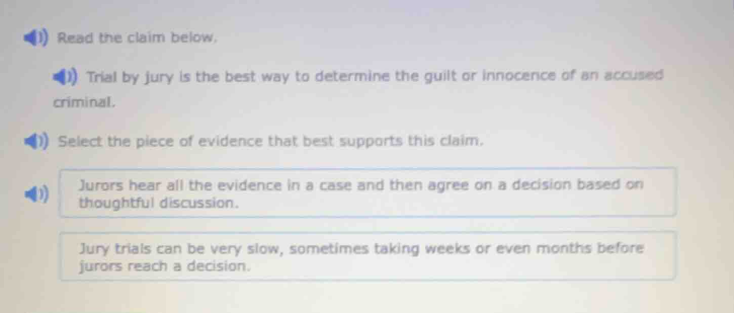 read the claim below, trial by jury is the best way to determine the gu…