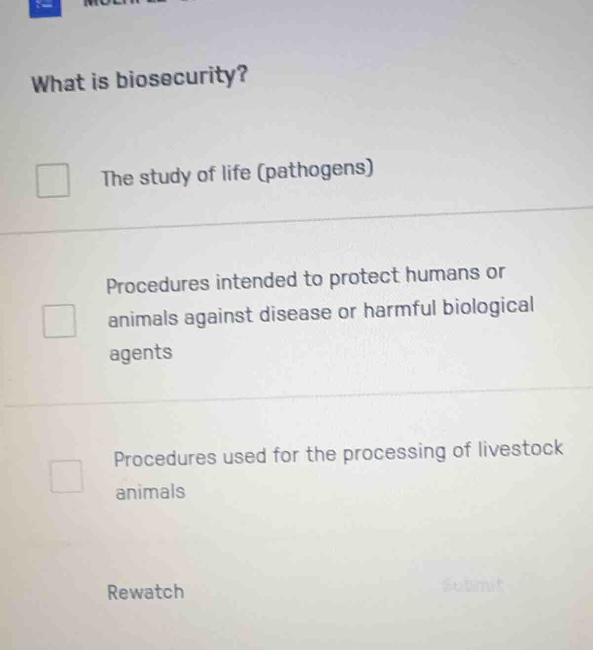 what is biosecurity? the study of life (pathogens) procedures intended …