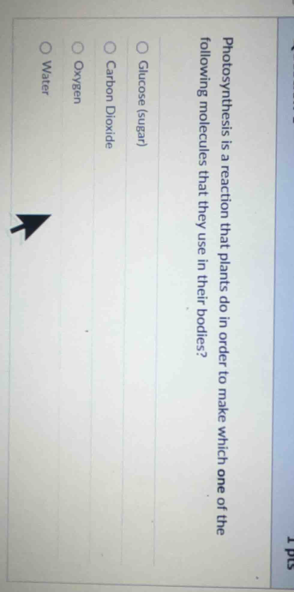 photosynthesis is a reaction that plants do in order to make which one …