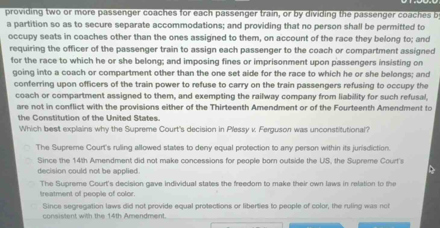 providing two or more passenger coaches for each passenger train, or by…