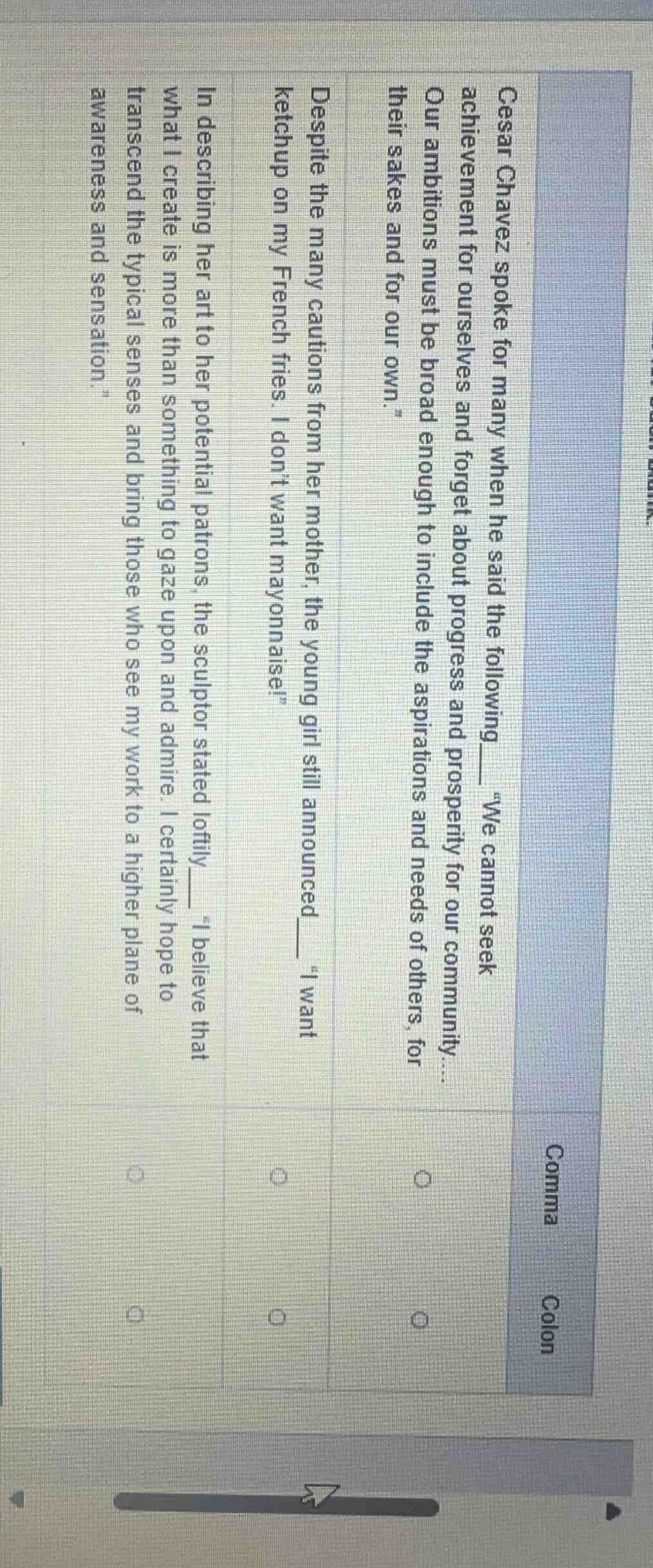 cesar chavez spoke for many when he said the following ____ “we cannot …