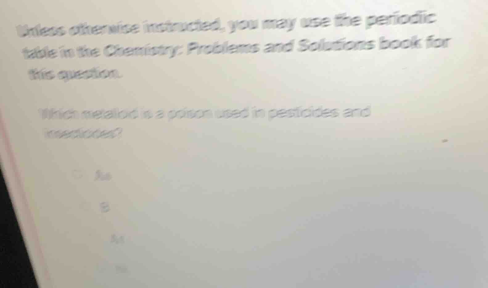 unless otherwise instructed, you may use the periodic table in the chem…