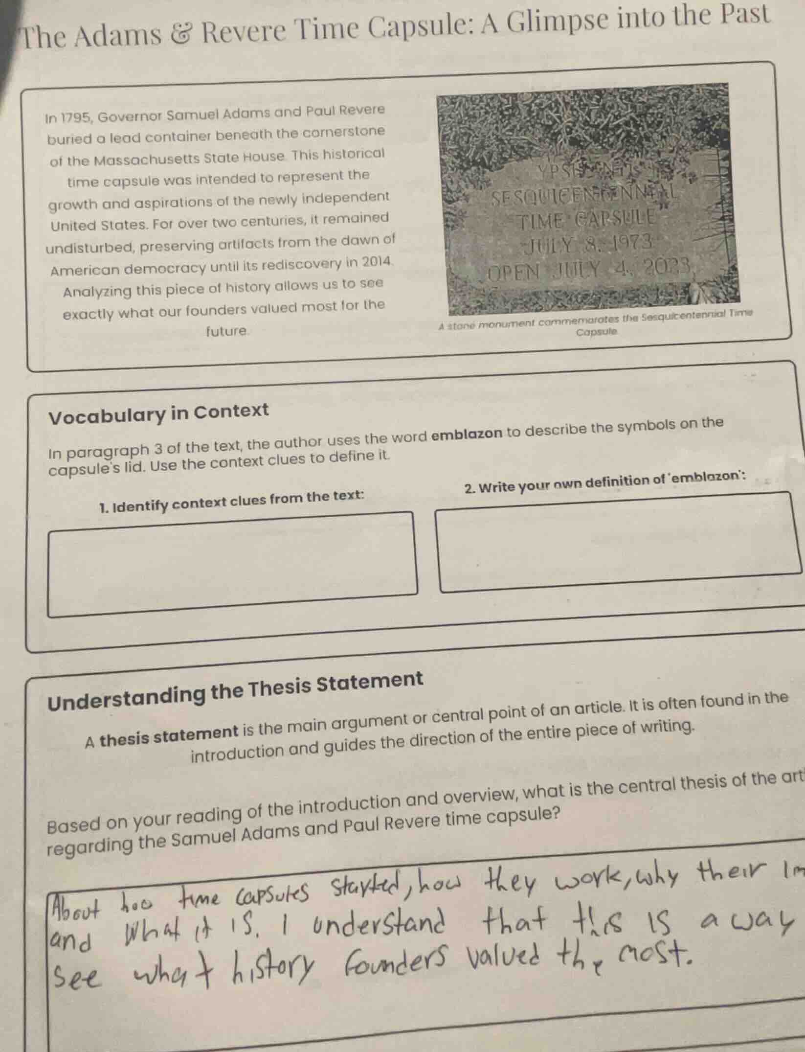 the adams & revere time capsule: a glimpse into the past in 1795, gover…