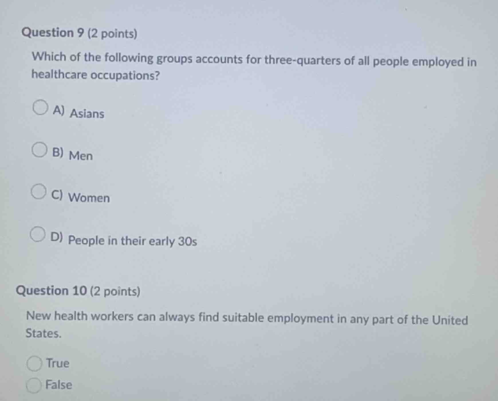 question 9 (2 points) which of the following groups accounts for three …