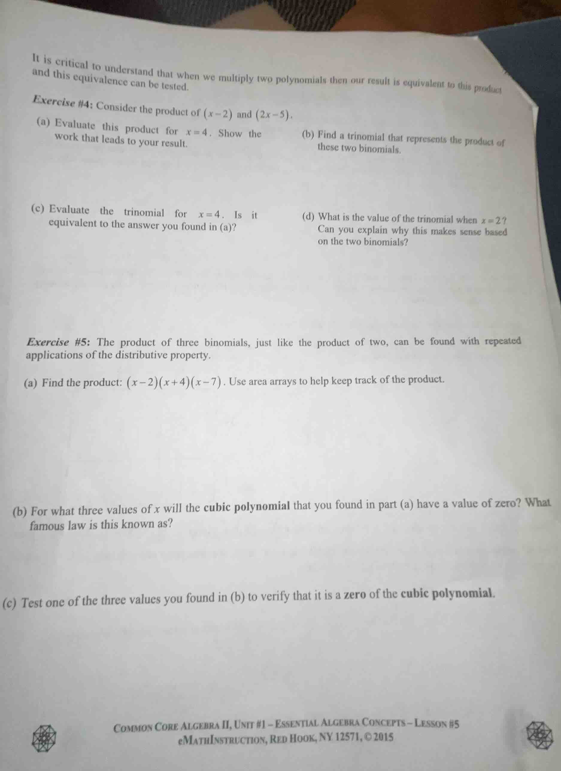 it is critical to understand that when we multiply two polynomials then…