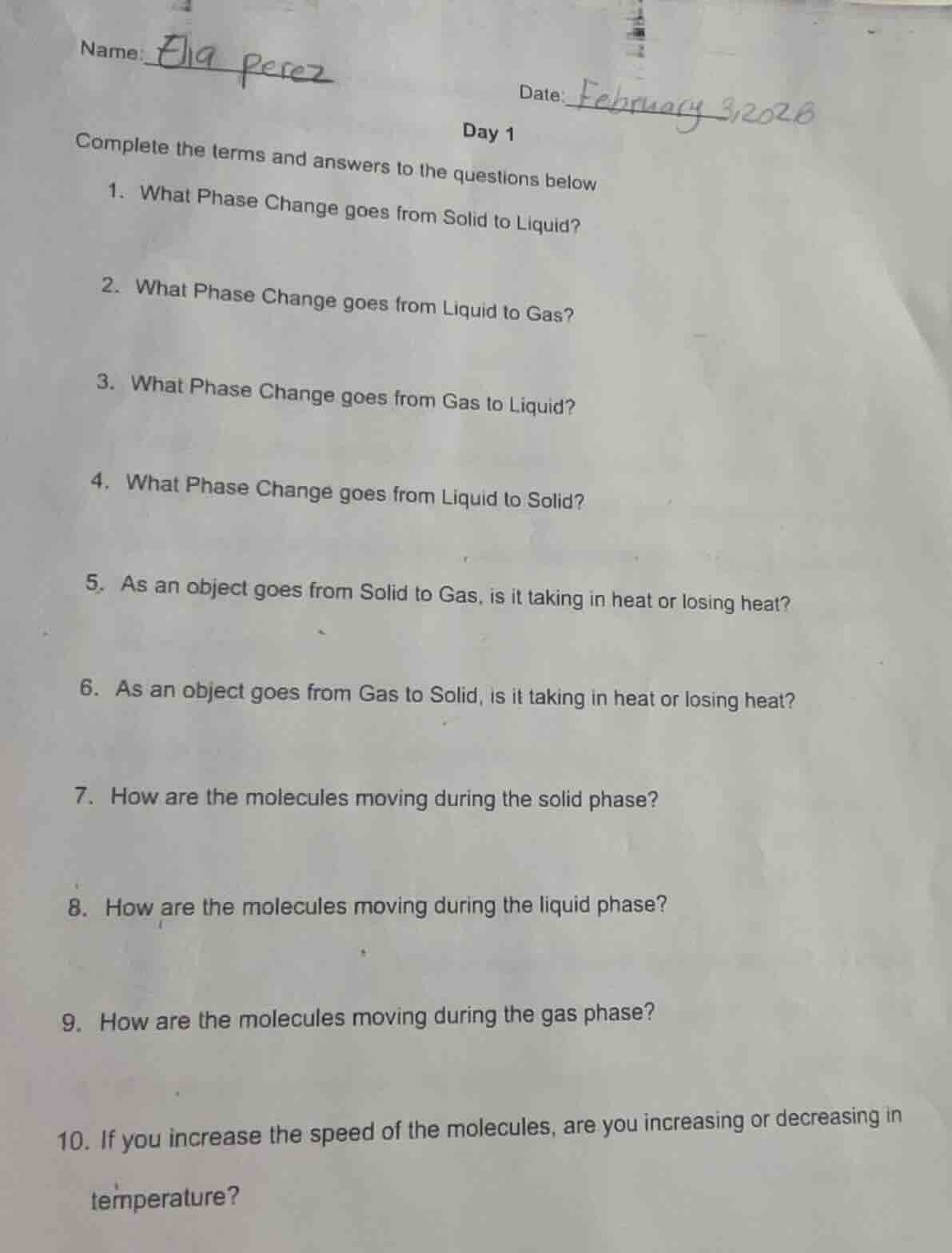 name: eliq perez date: february 3,2028 day 1 complete the terms and ans…