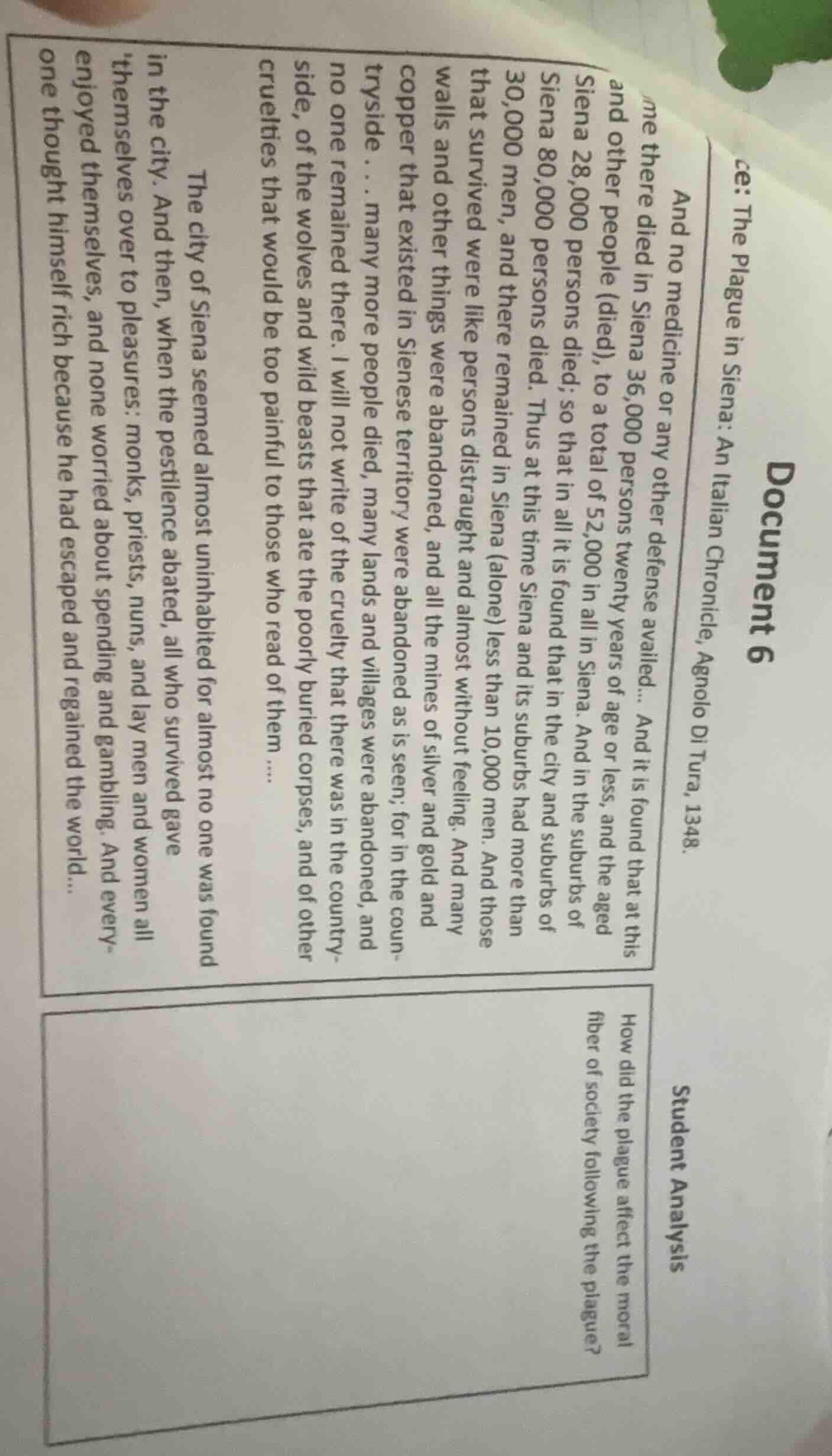 document 6 the plague in siena: an italian chronicle, agnolo di tura, 1…