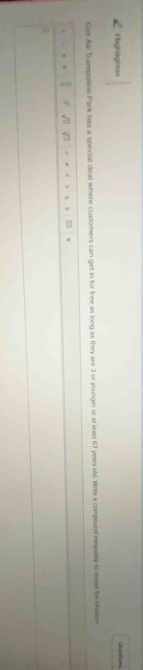 get air trampoline park has a special deal where customers can get in f…