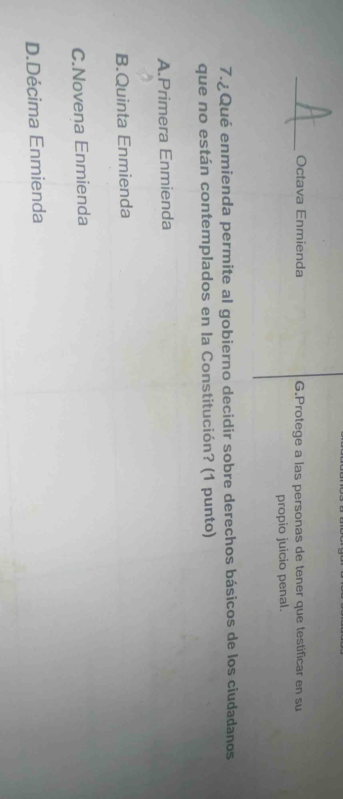 7. ¿qué enmienda permite al gobierno decidir sobre derechos básicos de …