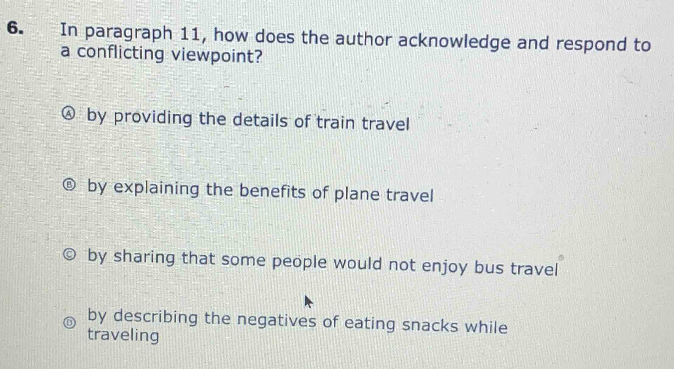 6. in paragraph 11, how does the author acknowledge and respond to a co…