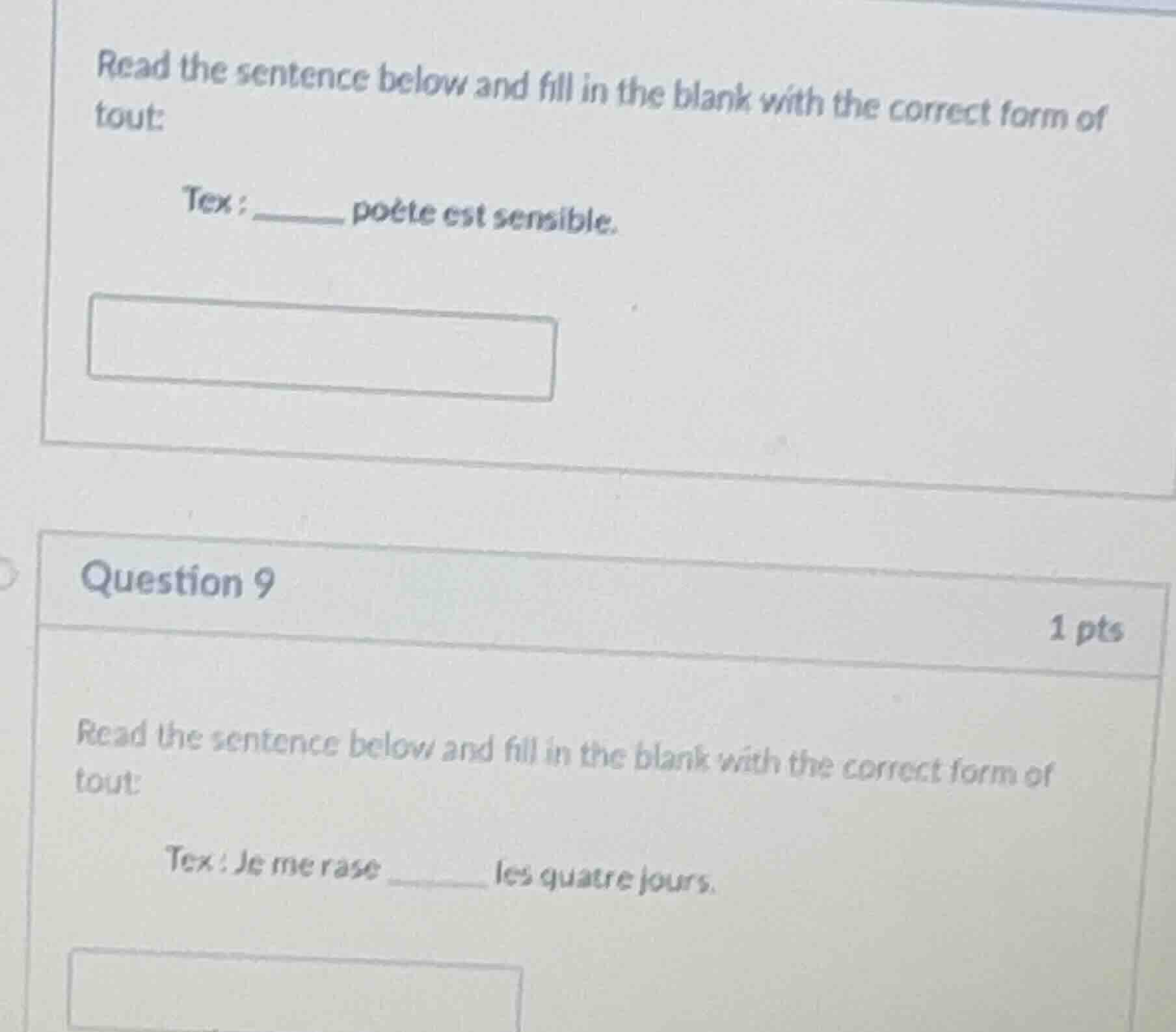 read the sentence below and fill in the blank with the correct form of …