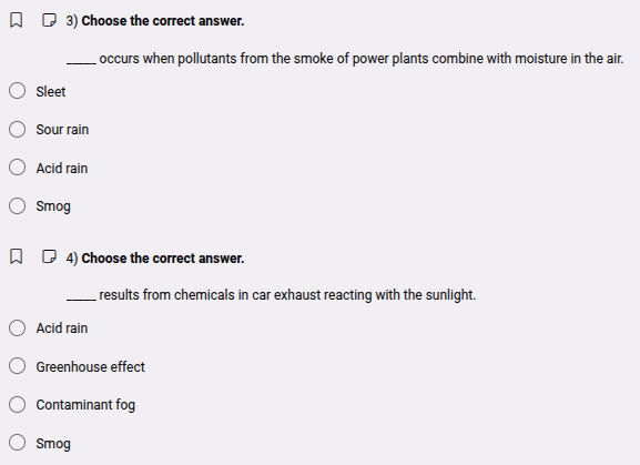 3) choose the correct answer. ____ occurs when pollutants from the smok…