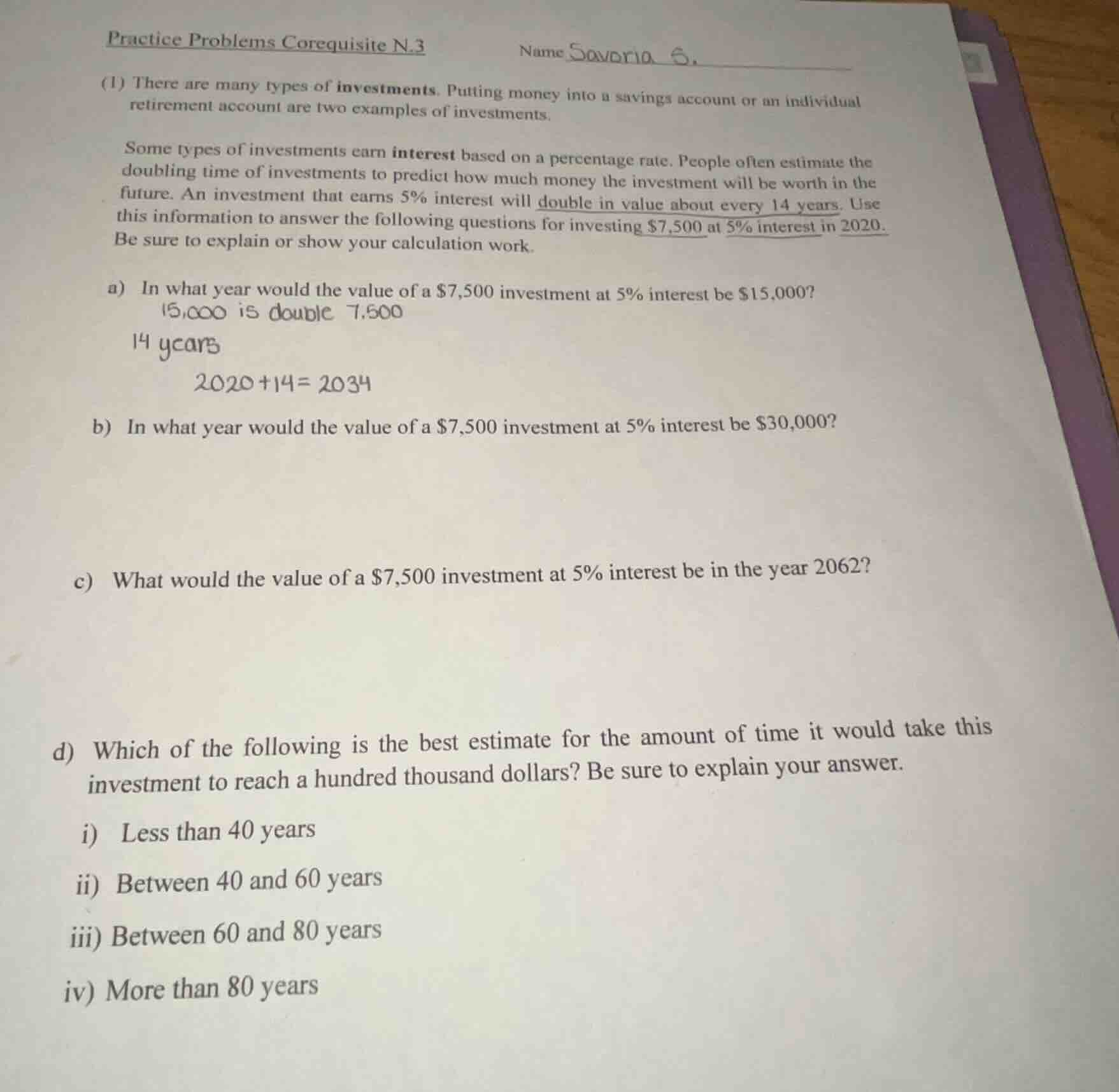 practice problems corequisite n.3 name savorio s. (1) there are many ty…