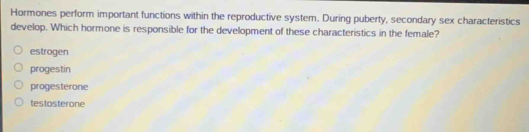 hormones perform important functions within the reproductive system. du…