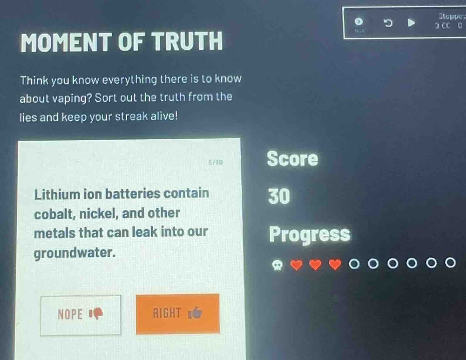 moment of truth think you know everything there is to know about vaping…