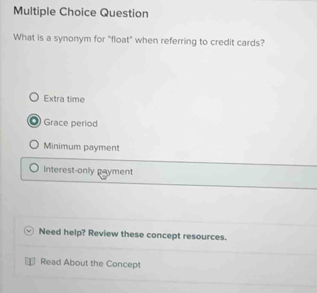 multiple choice question what is a synonym for \float\ when referring t…