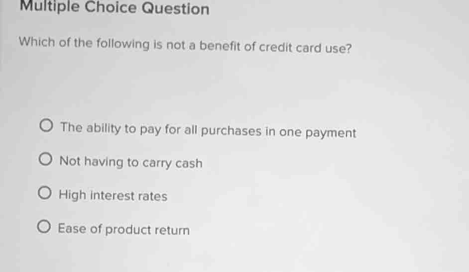 multiple choice question which of the following is not a benefit of cre…