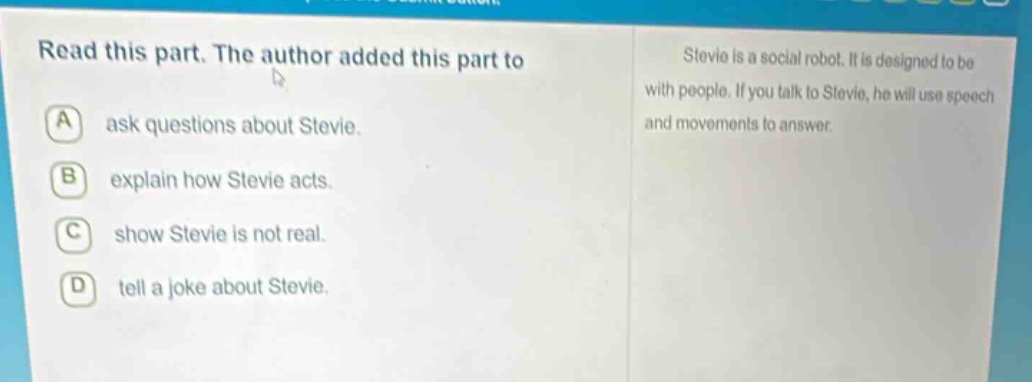 read this part. the author added this part to a ask questions about ste…