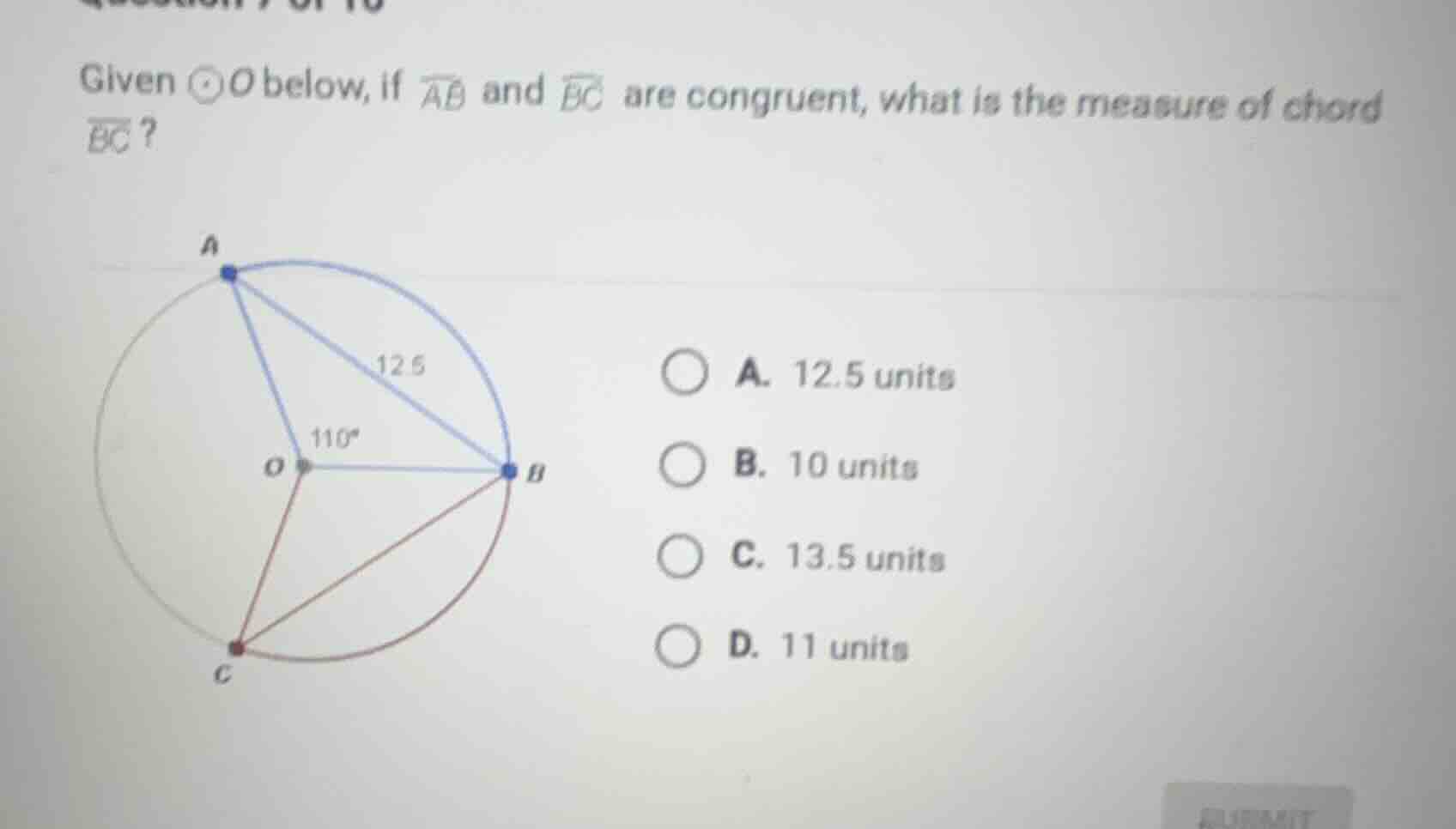 given ⊙o below, if \\(\\overline{ab}\\) and \\(\\overline{bc}\\) are co…