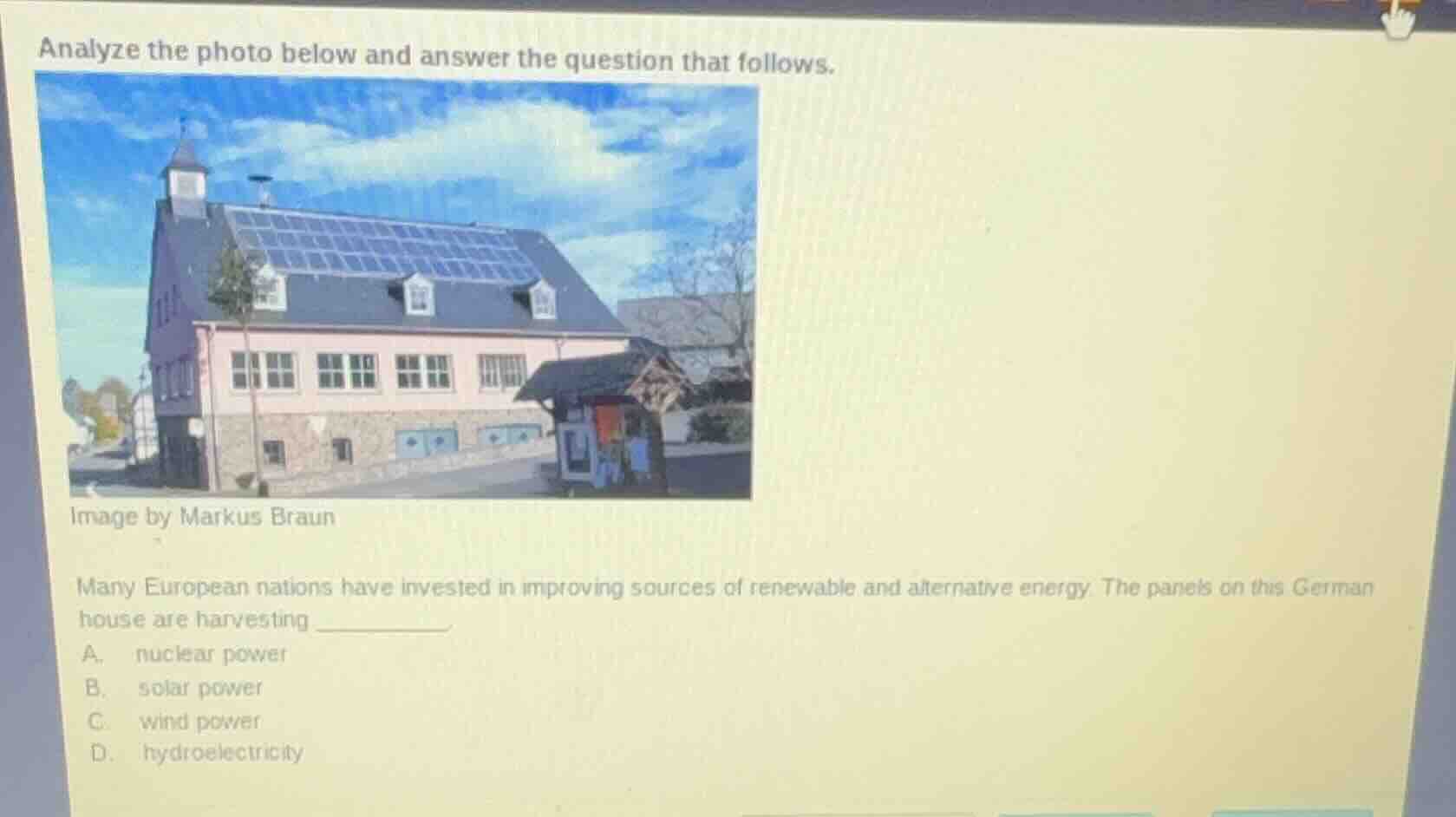 analyze the photo below and answer the question that follows. image by …