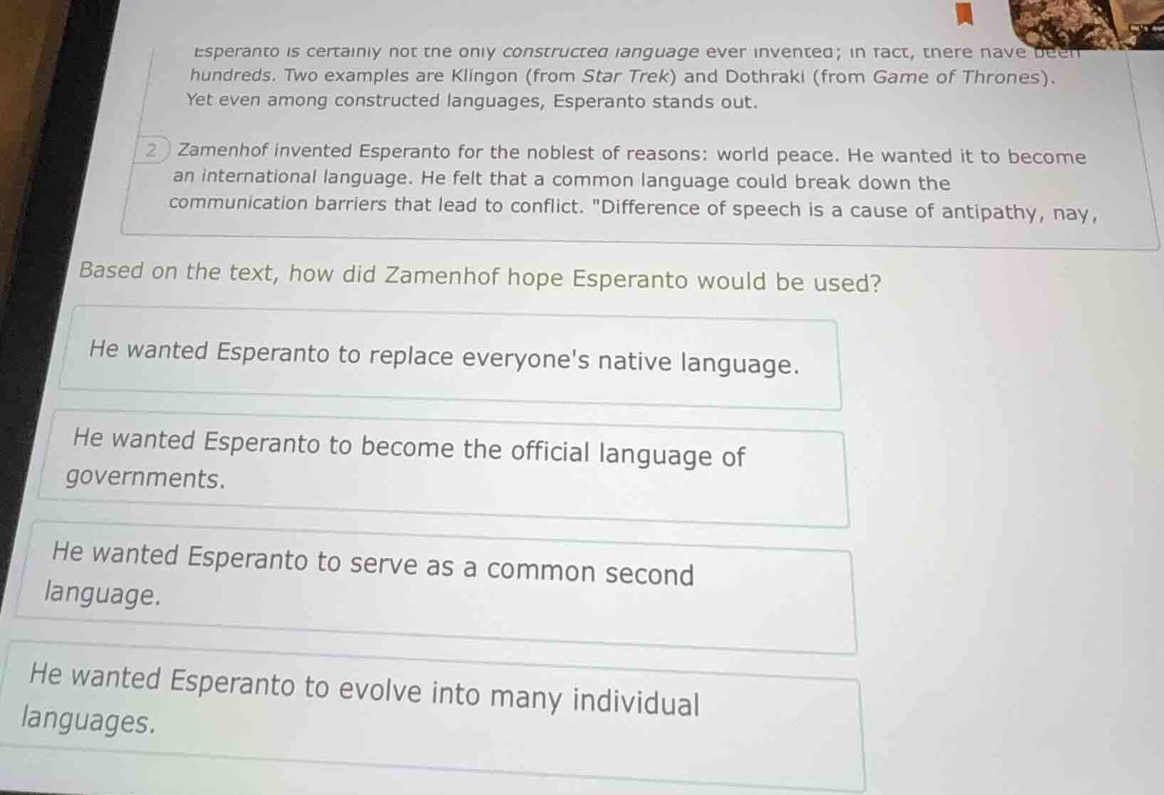 esperanto is certainly not the only constructed language ever invented;…