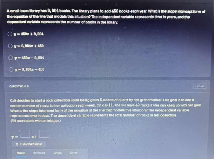 a small - town library has 9,904 books. the library plans to add 450 bo…