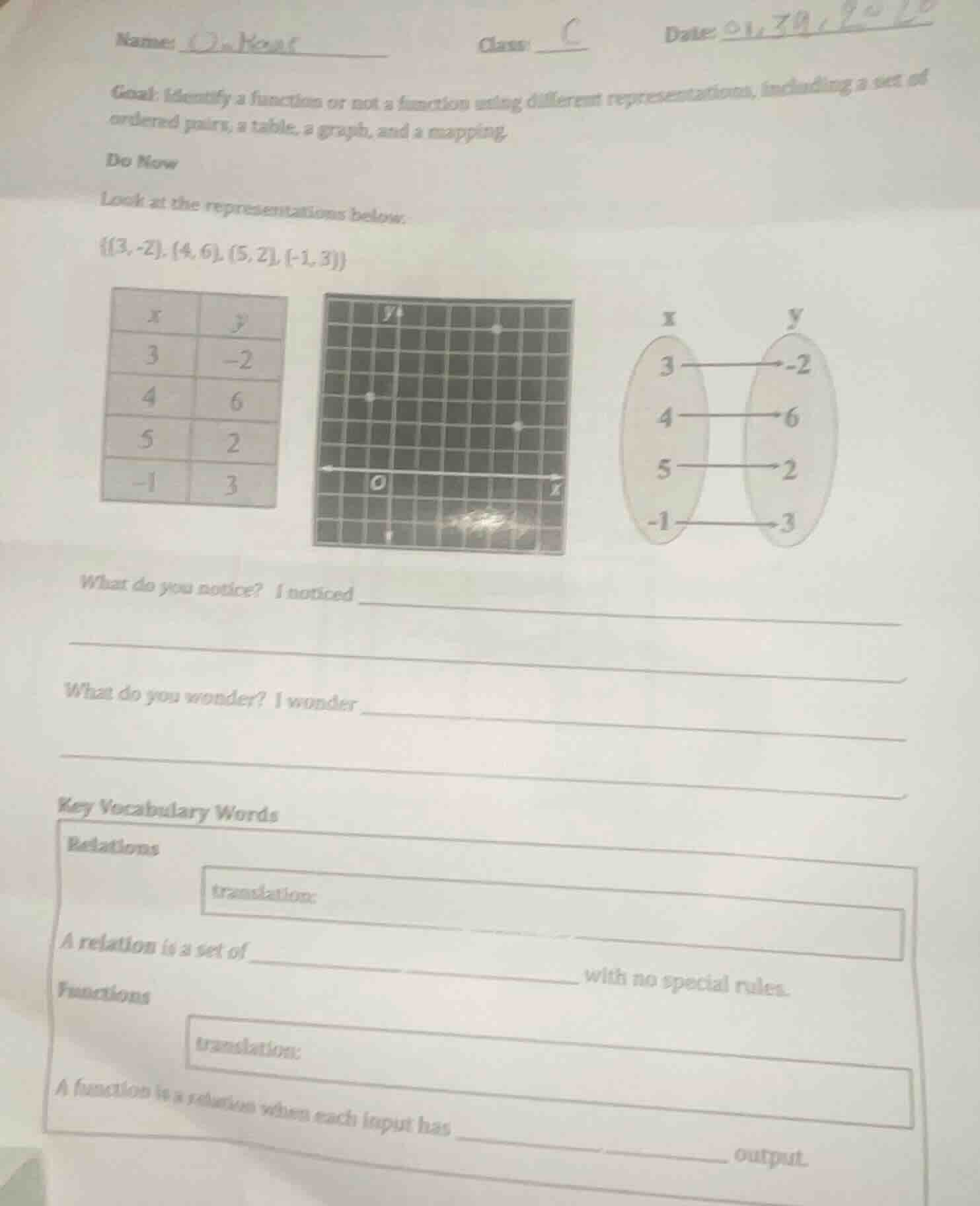 name: class: c date: goal: identify a function or not a function using …