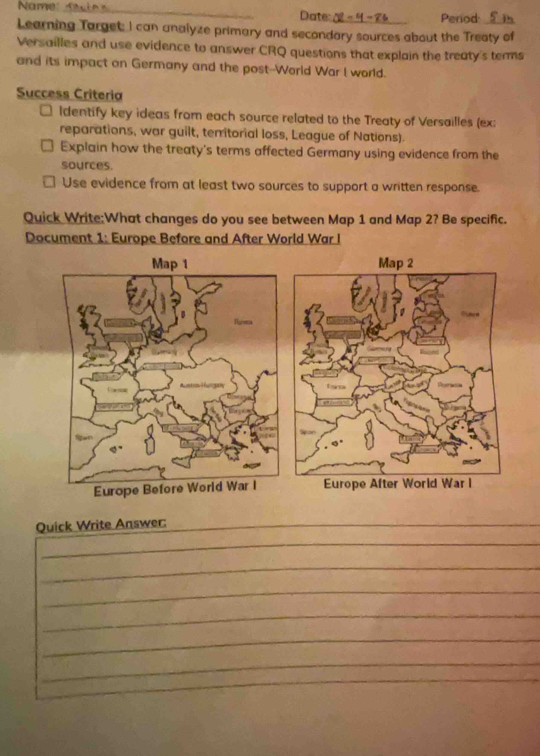 name: date: 12 - 4 - 26 period: 5 learning target: i can analyze primar…