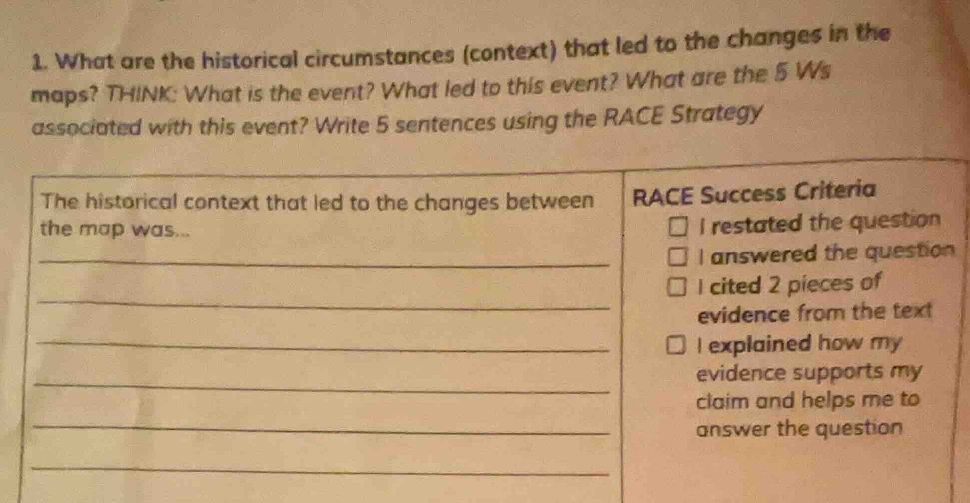 1. what are the historical circumstances (context) that led to the chan…