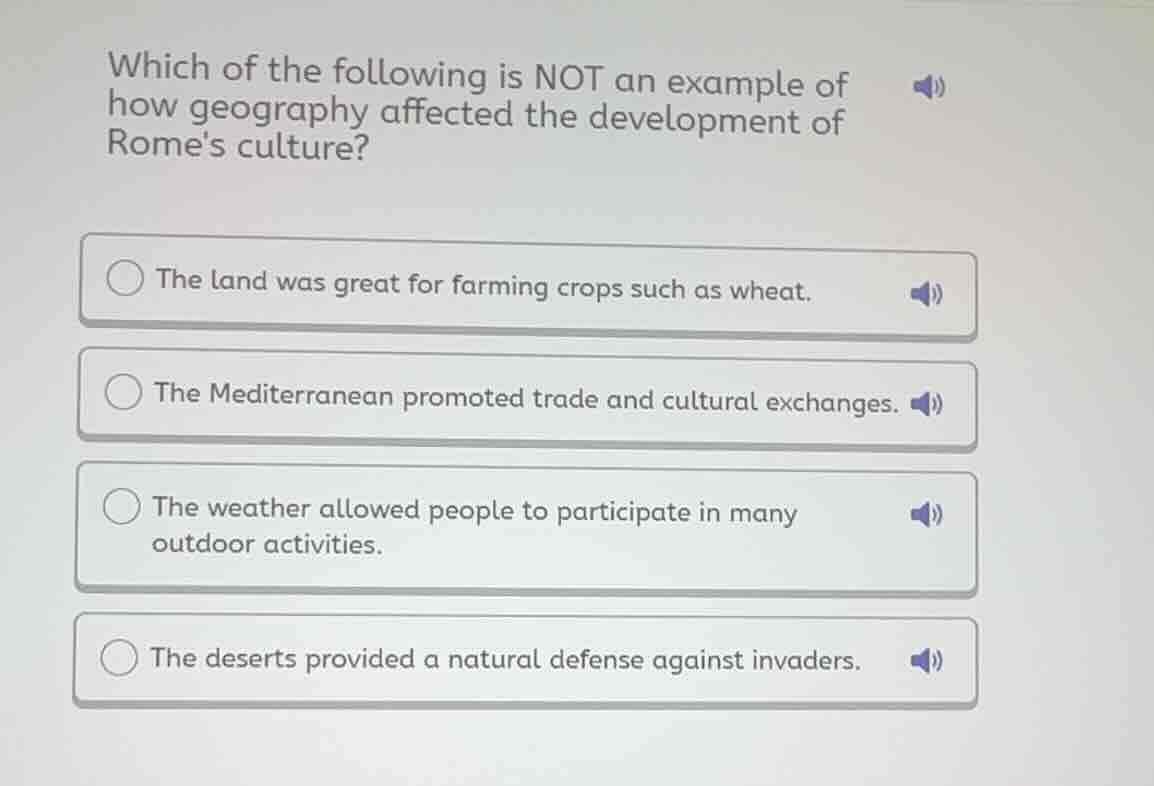 which of the following is not an example of how geography affected the …