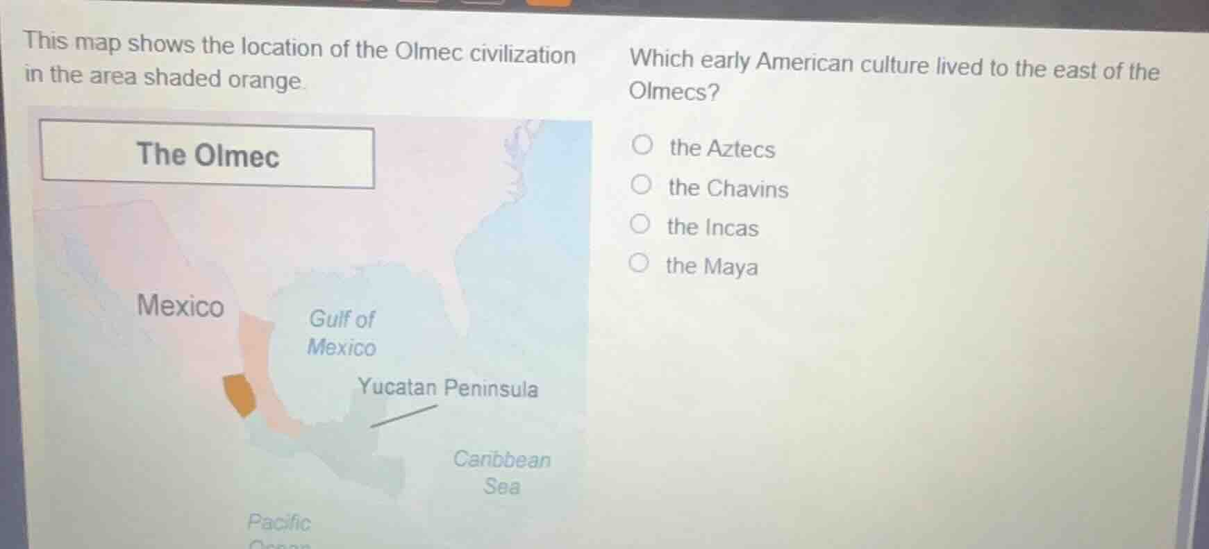 this map shows the location of the olmec civilization in the area shade…