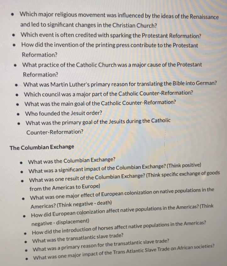 - which major religious movement was influenced by the ideas of the ren…