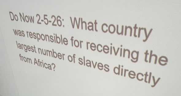 do now 2-5-26: what country was responsible for receiving the largest n…