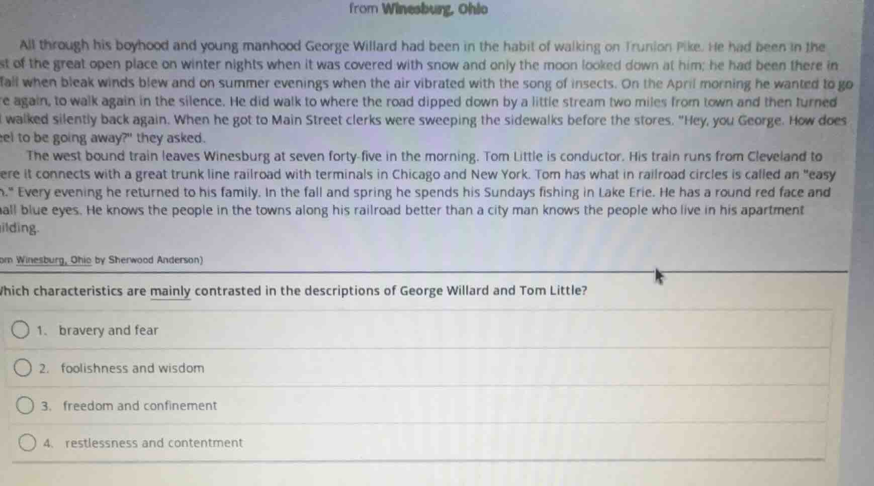 from winesburg, ohio all through his boyhood and young manhood george w…