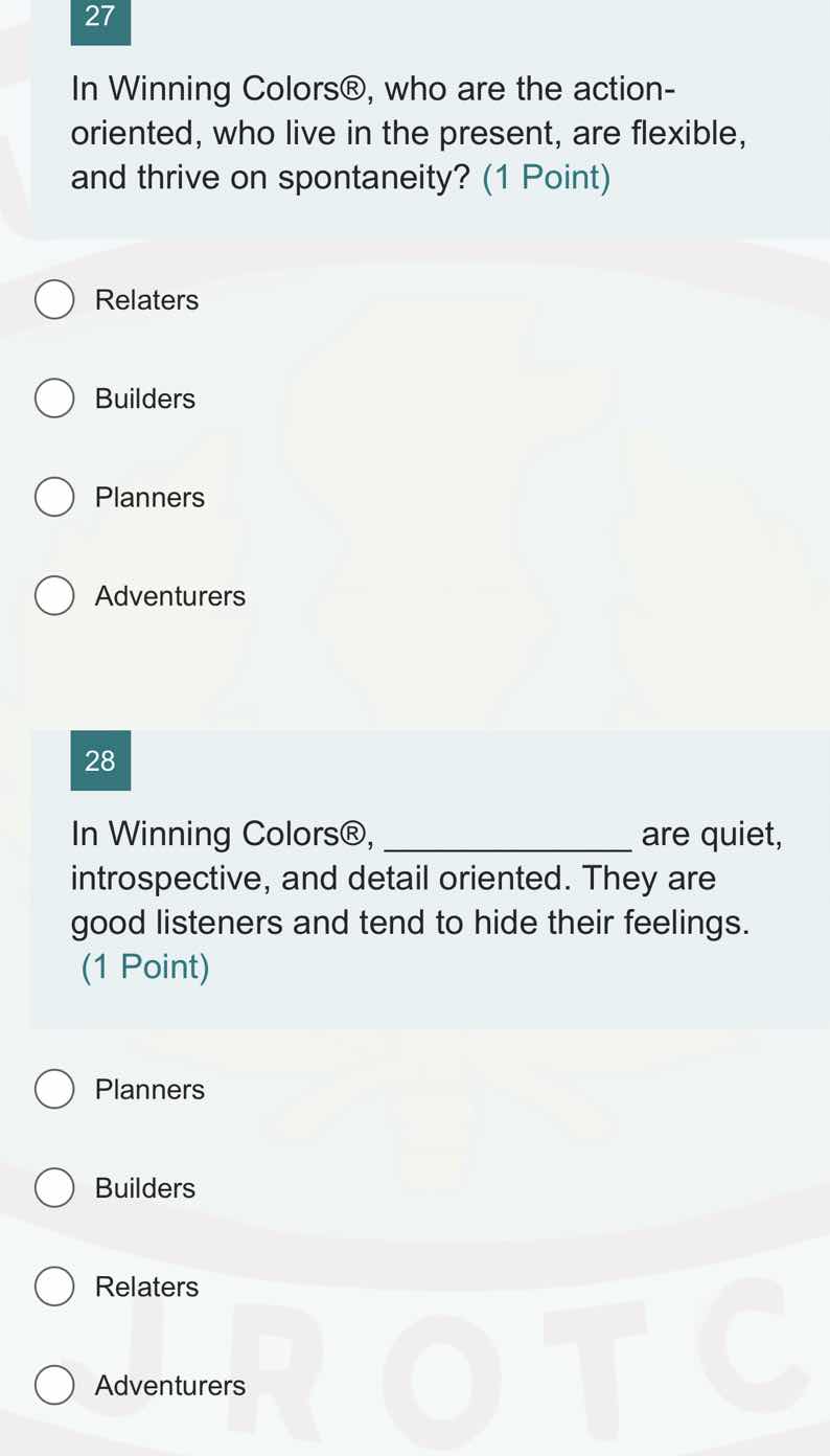 27 in winning colors®, who are the action-oriented, who live in the pre…