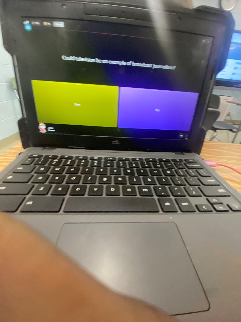 could television be an example of broadcast journalism? yes no