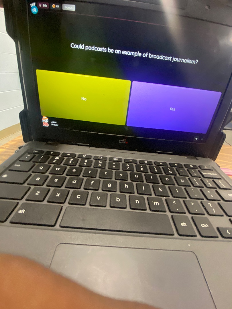 could podcasts be an example of broadcast journalism? no yes