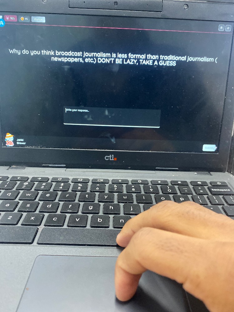 why do you think broadcast journalism is less formal than traditional j…