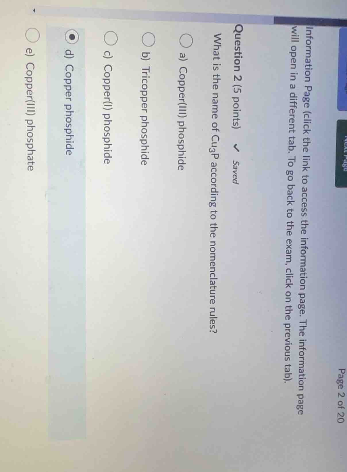 information page (click the link to access the information page. the in…