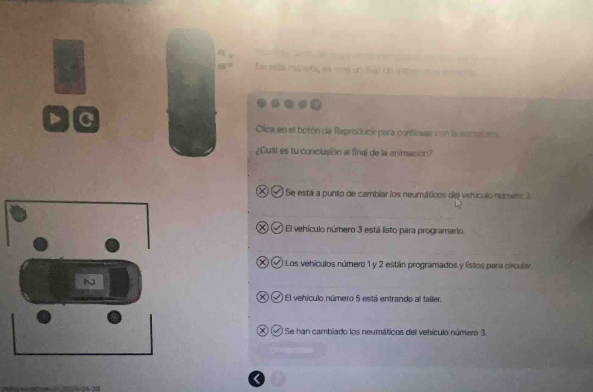 clica en el botón de reproducir para continuar con la animación. ¿cuál …