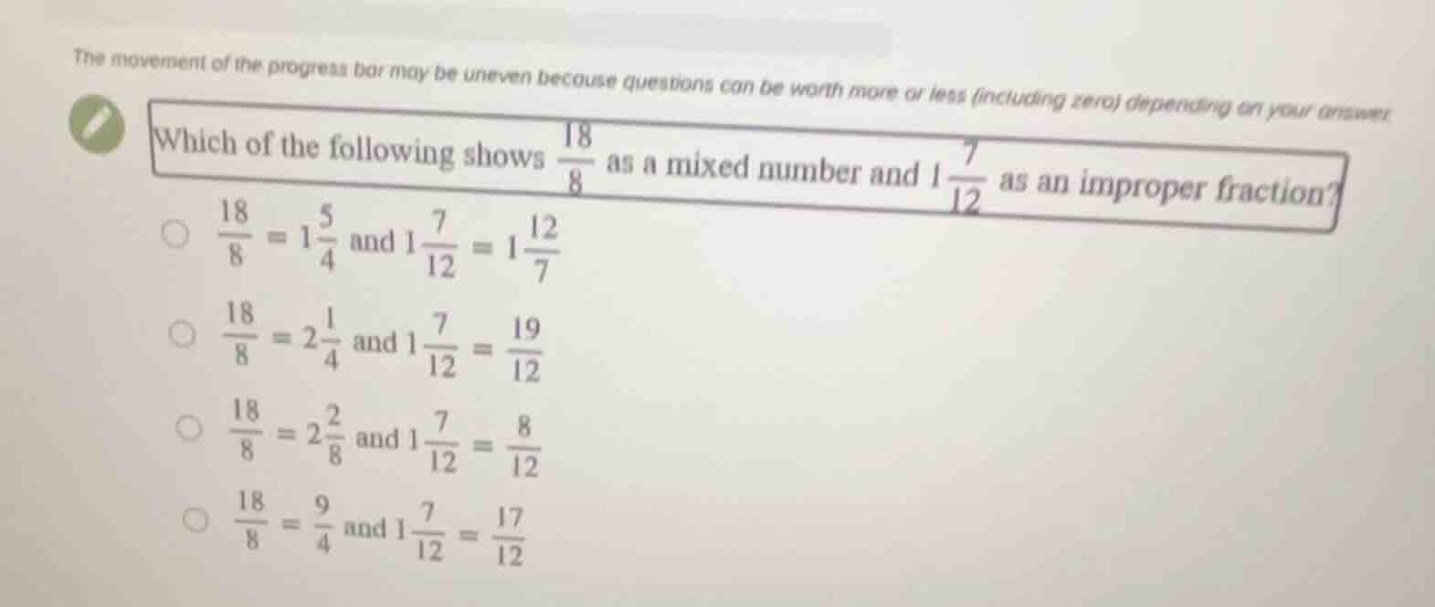 the movement of the progress bar may be uneven because questions can be…