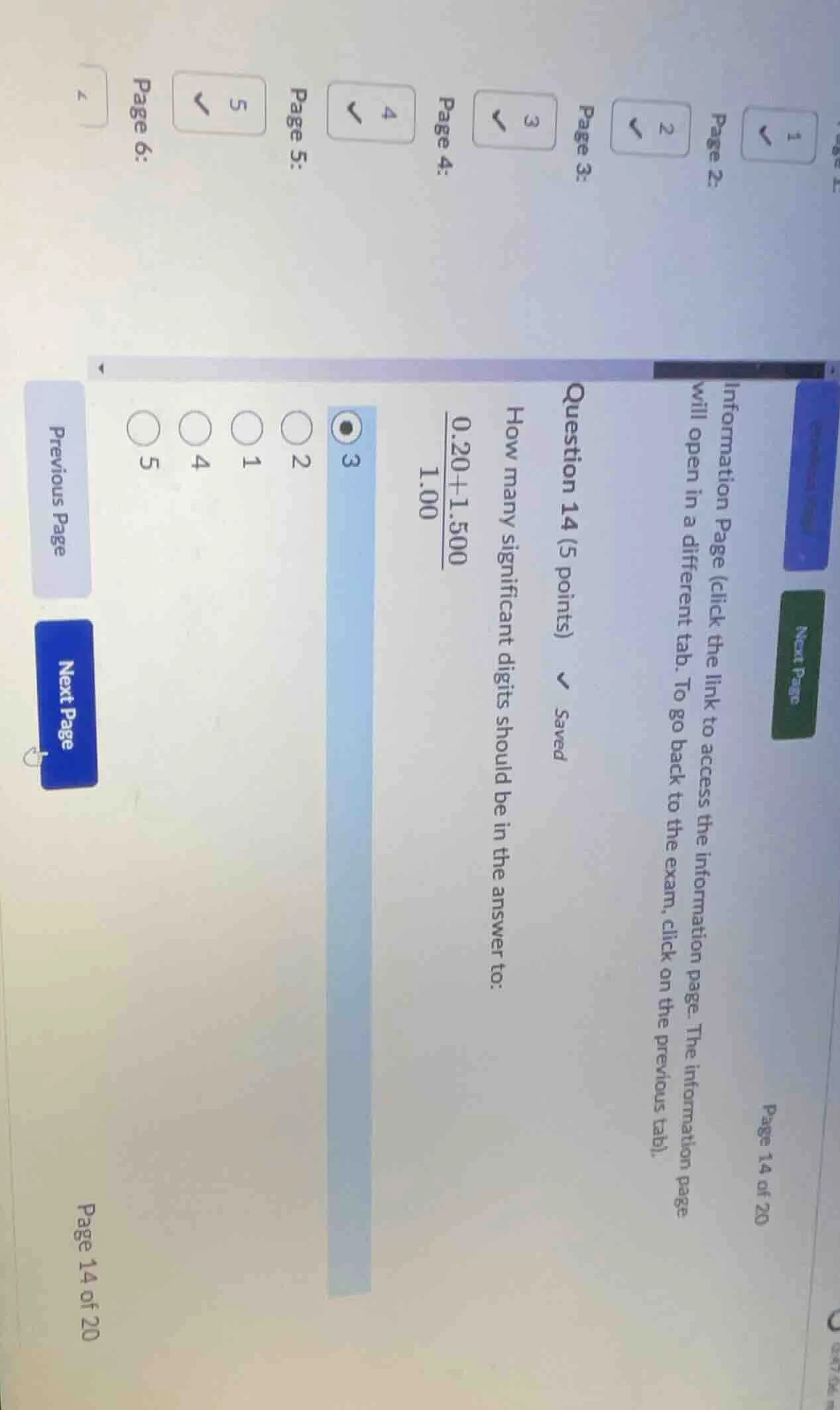 question 14 (5 points) how many significant digits should be in the ans…