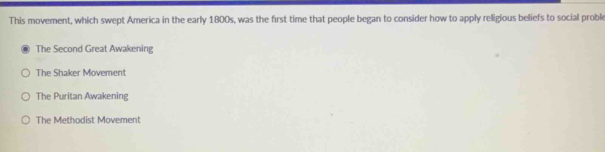 this movement, which swept america in the early 1800s, was the first ti…